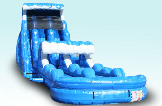 Chicago event rentals, Tsunami waterslide with slip and slide.