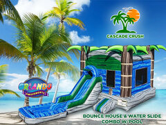 Cascade Crush Bounce House & Water Slide Combo w/Pool
