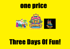 School Out Summer Specials! One Price 3 Days Of Fun
