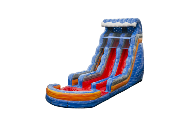 22 Ft Double Lane Fireblast Water Slide 22 Ft Double Lane Fireblast Water Slide
