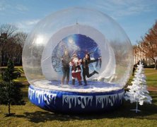 Human Snow Globe