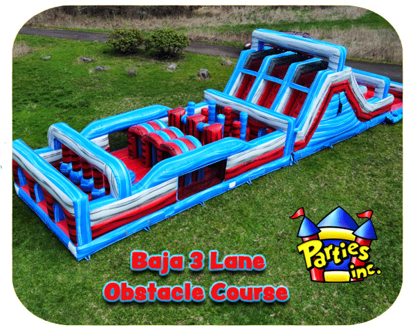Baja 3 Lane 62 Ft Obstacle Course Baja 3 Lane 62 Ft Obstacle Course