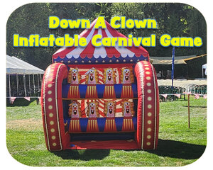 Down a Clown Inflatable Carnival Game