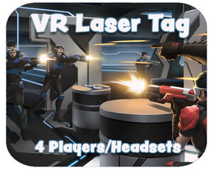 Virtual Reality Laser Tag 4 Headsets