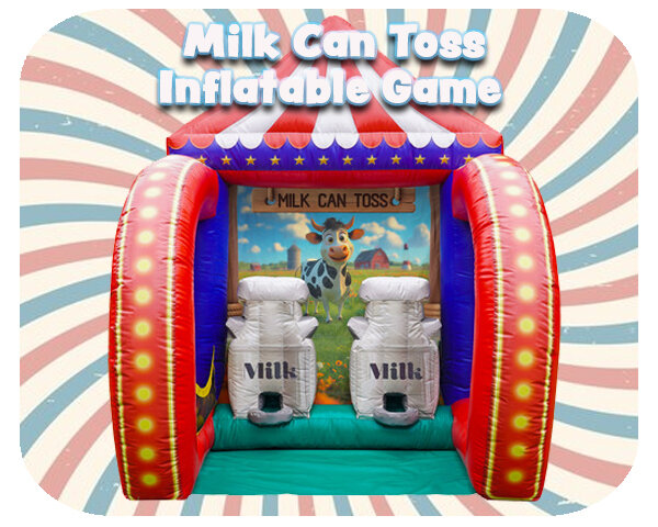 Milk Can Toss Inflatable Game Milk Can Toss Inflatable Game