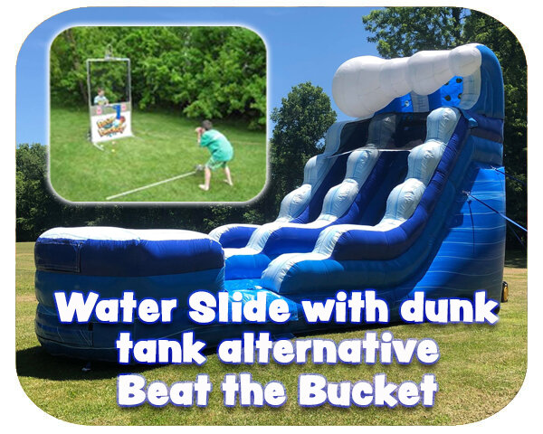 15 Ft Blue Wave Water Slide with Beat the Bucket 15 Ft Blue Wave Water Slide with Beat the Bucket