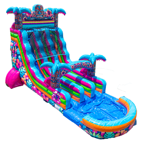 Double Lane Aloha Splash Water Slide Double Lane Aloha Splash Water Slide