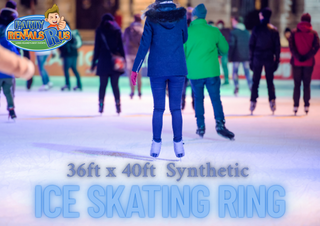 36ft x 40ft Synthetic Ice Skating Rink