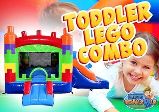 Toddler Lego Bounce House with Slide