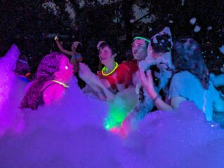 Classic Foam Party with Dance Party Lights