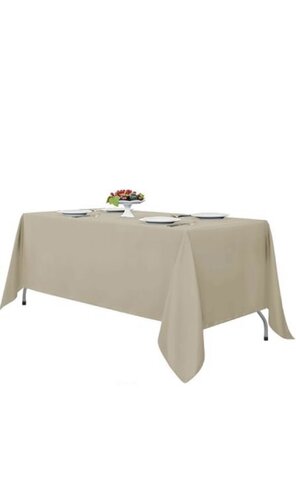 Beige Tablecloth Beige Tablecloth