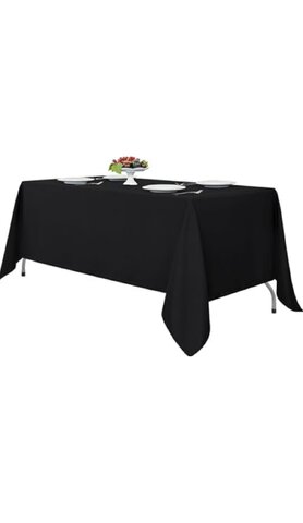 Black Tablecloth Black Tablecloth
