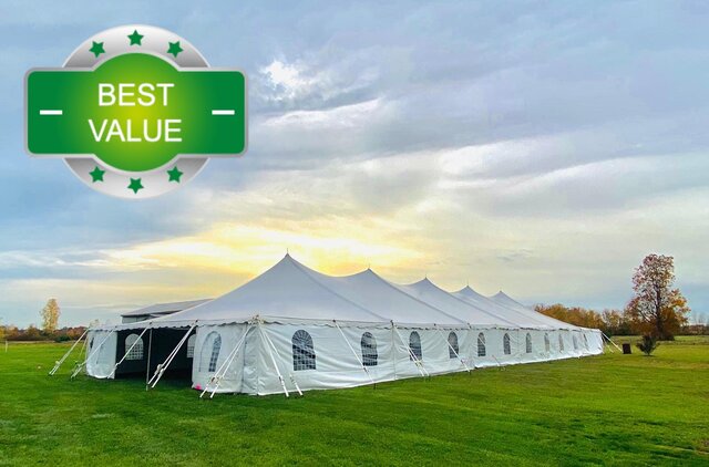 40Ft x 100Ft (4000 Sq ft) Pole Tent for Grass Only 40Ft x 100Ft (4000 Sq ft) Pole Tent for Grass Only