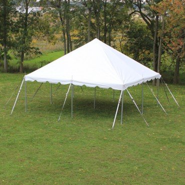 20' X 20' (400 square feet) Pole Tent on Grass 20' X 20' (400 square feet) Pole Tent on Grass