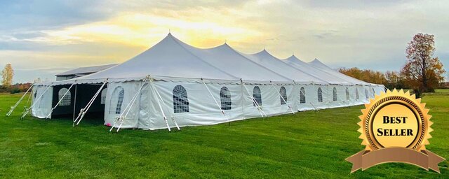 40ft x 120ft Tent Package 288 Guests Grass Only 40ft x 120ft Tent Package 288 Guests Grass Only