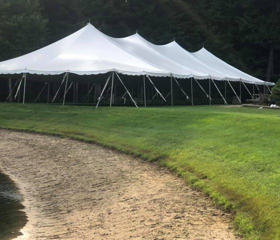 40ft x 100ft 4000 sq ft pole tent grass only 40ft x 100ft 4000 sq ft pole tent grass only