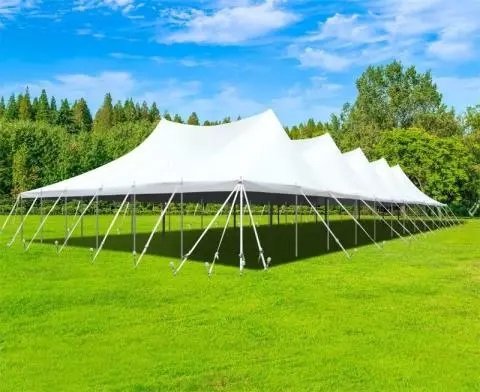 60ft X 130ft 7800 sq ft pole tent grass only 60ft X 130ft 7800 sq ft pole tent grass only