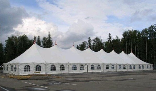 40ft X 220ft (8800 sq ft) Pole Tent on Grass Only 40ft X 220ft (8800 sq ft) Pole Tent on Grass Only