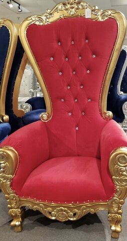 Adult Throne Chair Gold and Red Adult Throne Chair Gold and Red