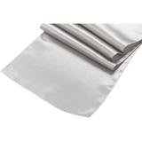 Silver satin runner Silver satin runner