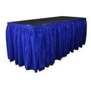 Royal Blue Satin Skirting 14Ft x 29 Inch (No plastic tables) 14 clips Royal Blue Satin Skirting 14Ft x 29 Inch (No plastic tables) 14 clips