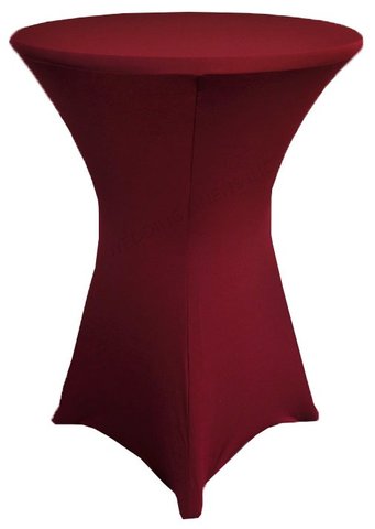 Spandex high top table cover (burgundy) Spandex high top table cover (burgundy)