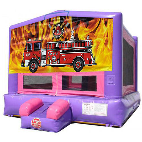 Purple Fire Truck Bouncer Purple Fire Truck Bouncer