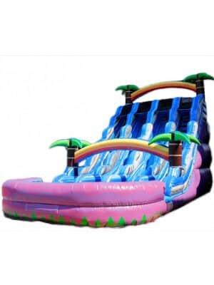(C) 20ft Triple Lane Palm Tree Slide (C) 20ft Triple Lane Palm Tree Slide