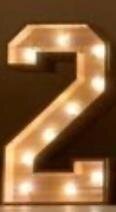 4ft Marquee Number 2 4ft Marquee Number 2