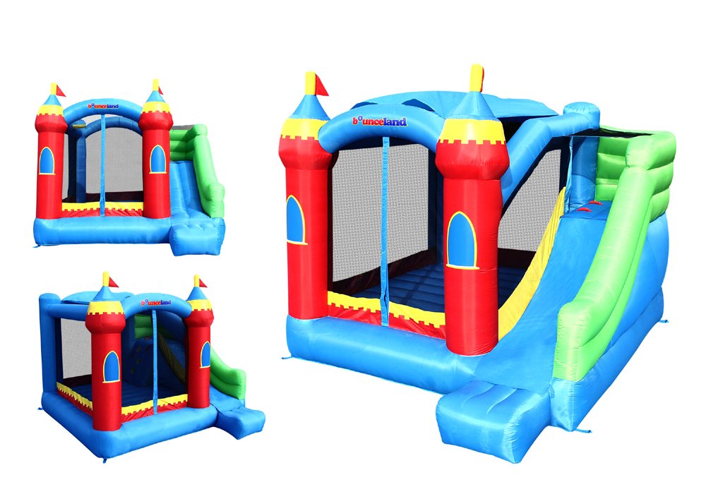 bounce house with slide