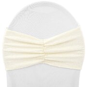 Ivory  Sequin Chair Band Sash