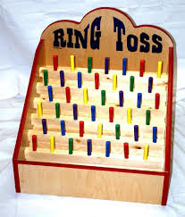 Ring Toss Wooden Table Top Game