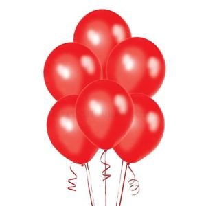 25-30 balloons with ribbon and helium