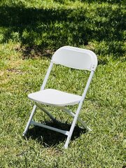 Kids White Folding Chair