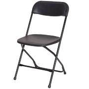 Black folding chair Black folding chair