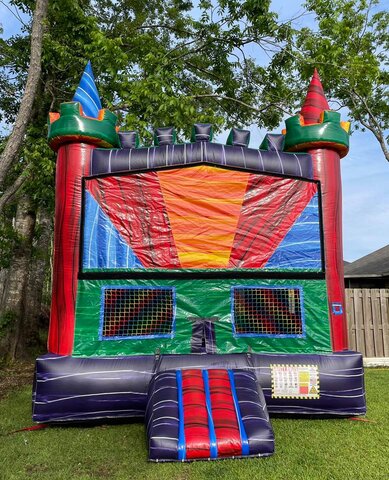 Electro Castle Bounce House front view