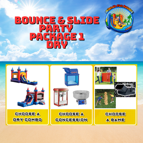 Bounce and Slide Party Package 1 Dry Bounce and Slide Party Package 1 Dry