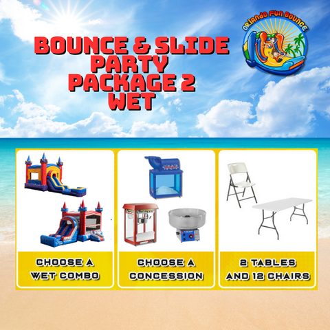 Bounce and Slide Party Package 2 Wet Bounce and Slide Party Package 2 Wet