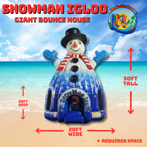 Snowman Igloo Giant Bounce House Snowman Igloo Giant Bounce House