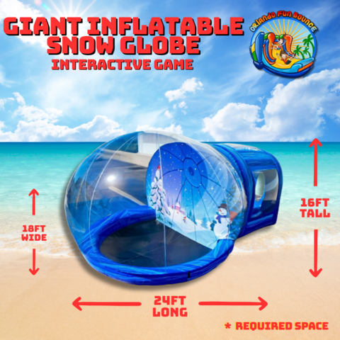 Giant Inflatable Snow Globe 2 Hour Rental w/ Attendant Giant Inflatable Snow Globe 2 Hour Rental w/ Attendant