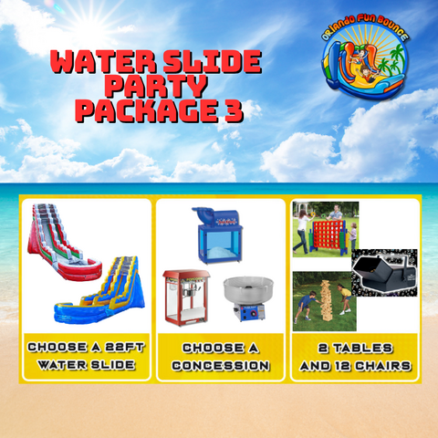Water Slide Party Package 3 Water Slide Party Package 3