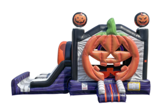 Pumpkin 3D Bounce House & Slide
