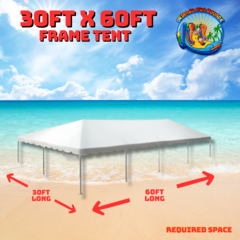 30ft x 60ft Frame Tent