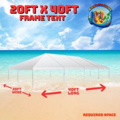 20ft x 40ft Frame Tent