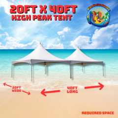 20ft x 40ft High Peak Tent