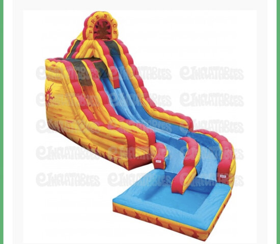 20ft Fire and Ice Water Slide 