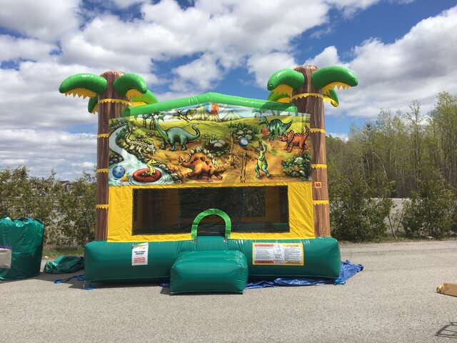 Dino Planet Tropical Large Bounce House Dino Planet Tropical Large Bounce House