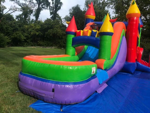 bounce house with water slide rental in Greenville