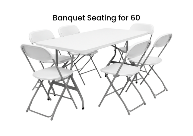 Banquet Seating for 60 Banquet Seating for 60