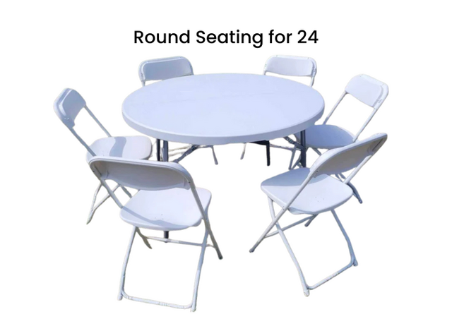 Round Seating for 24 Round Seating for 24